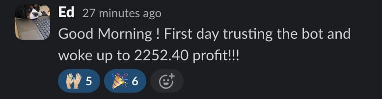Member message screenshot