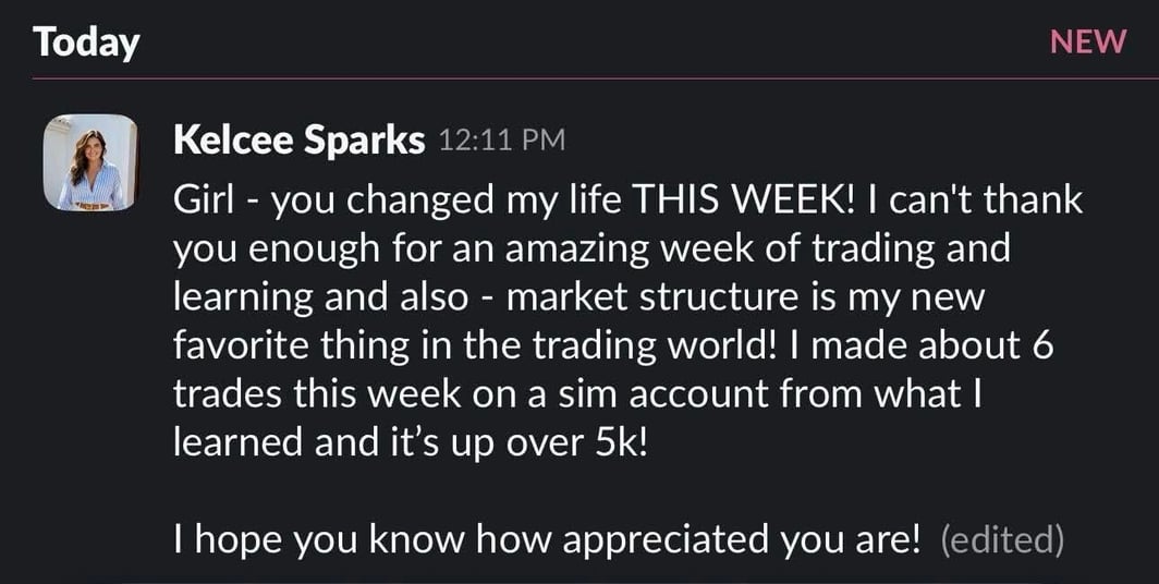 Member message screenshot