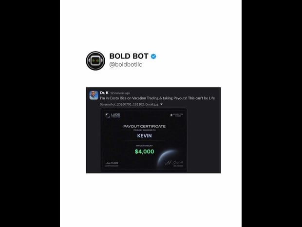 Member result — payout certificate