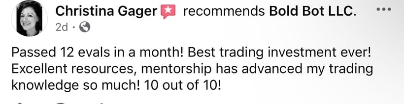 Facebook recommendation for Bold Bot LLC